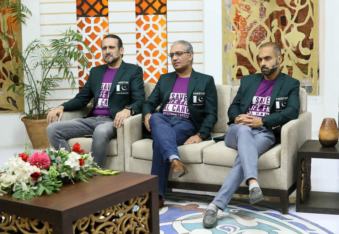 DrJMughal's tweet photo. Today #PEBSLondonMarathon was on @TVOnePk with #SanamJung for Noor E Rehman Ishq Ramzan transmission in support of awarenss &amp; fundraising for #Free Surgery of #OralCancer at @PEBS_Hospital

Please donate &amp; support 
https://t.co/YRFcM9jIGe https://t.co/RyjgfsWFOR
