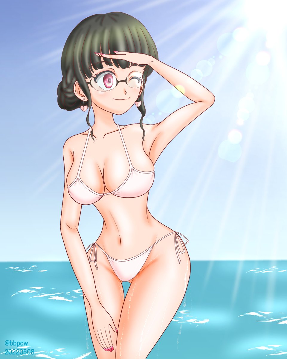 「#無言で眼鏡娘をあげる見た人もやる 」|ビバ㌠ ユニバースのイラスト