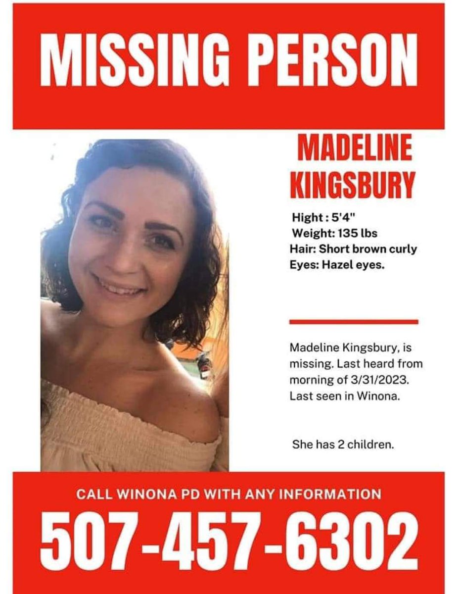 TrueCrimeFeline's tweet photo. #BringMaddiHome
Where is Maddi??
#MadelineKingsbury
#Minnesota #Missing
#FillmoreCounty #MN
#WinonaCounty #Mabel
#Share #GrizzlyTrueCrime
@truecrimegisela
Finding Madeline Kingsbury
• Facebook Page ↓↓
https://t.co/CVoBDVjjLq https://t.co/PtsCAYpHOQ