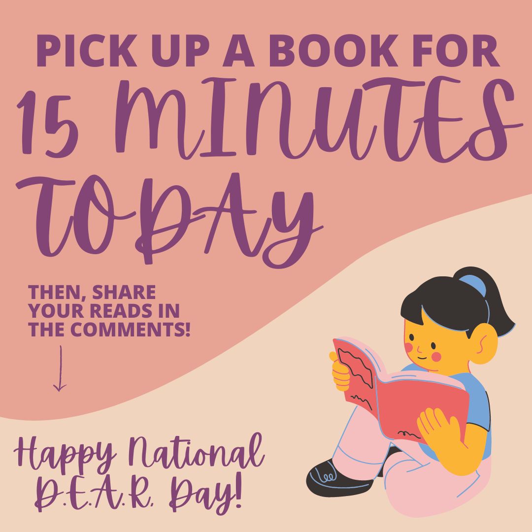 TheLighthouseB2's tweet photo. Happy D.E.A.R. Day! D.E.A.R. is a reminder that we should make reading a priority in our daily lives! Pick up a book today and read for 15 minutes. Tell us about what you read in the comments!

#dearday #books #reading #dear #readingisfun #smallbusiness #booklover #bookclub https://t.co/ugPyIN15ei