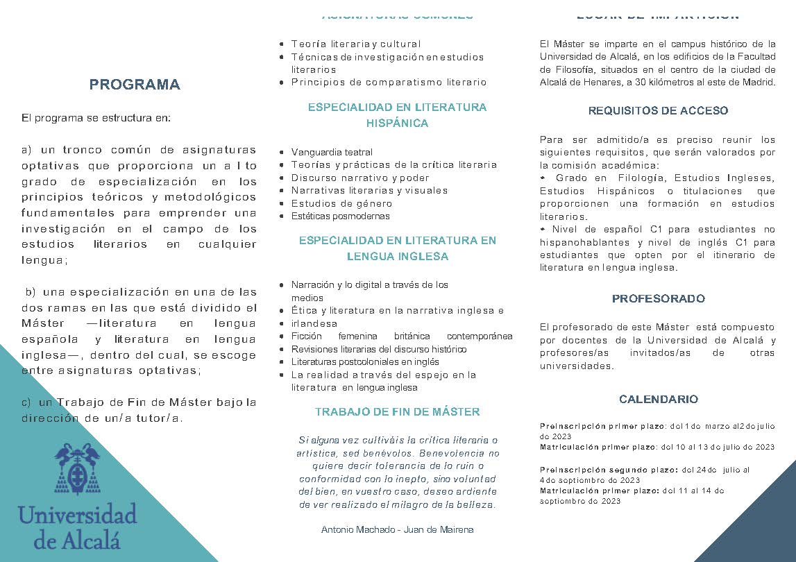 anglofonasUAH's tweet photo. Have a look at all the possibilities this Master’s degree offers…. https://t.co/sOeGQQ0GgC