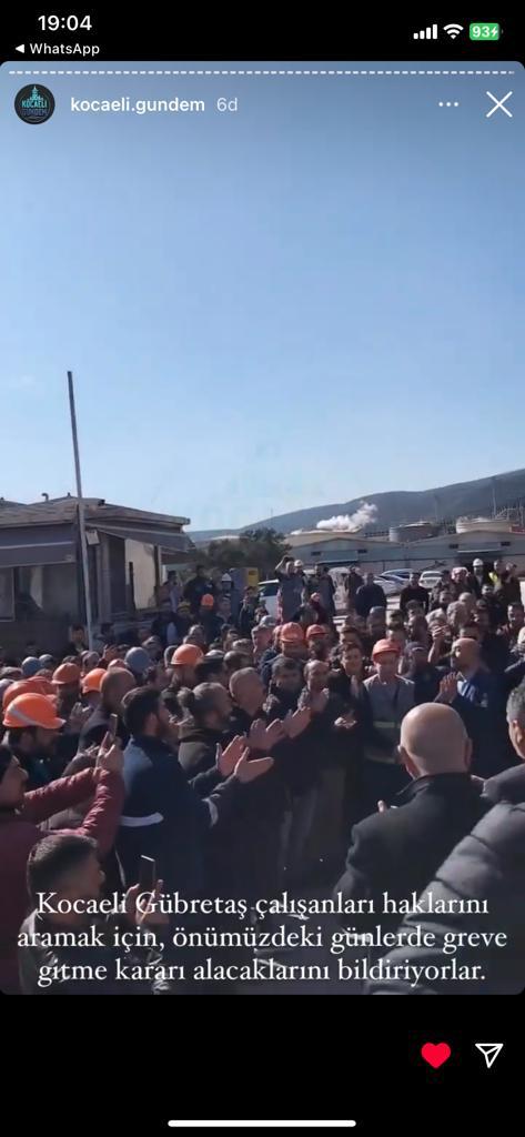 DolayFahrettin's tweet photo. Gübretaş ta kazanan işçi olacak bu şerefli mücadele ekmeğimiz içindir @RTErdogan @kilicdarogluk @meral_aksener @tahirbuyukakin @atvcomtr @FOXhaber @kocaelitvcomtr @ntv https://t.co/EcKCgGYC5A
