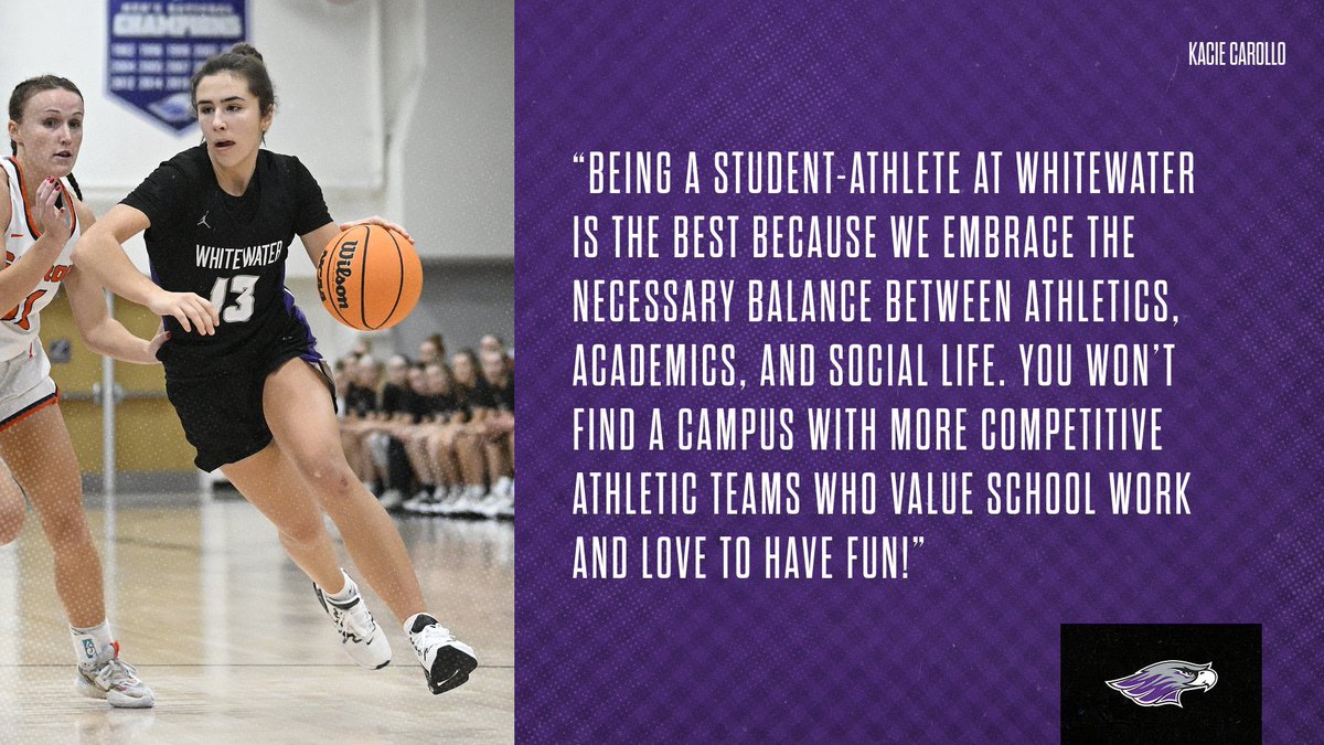NCAA Division 3 week!!

Hear from Kacie Carollo about why being a d3 athlete is great and what makes UW-Whitewater so special🏆

#PoweredByTradition || #d3week