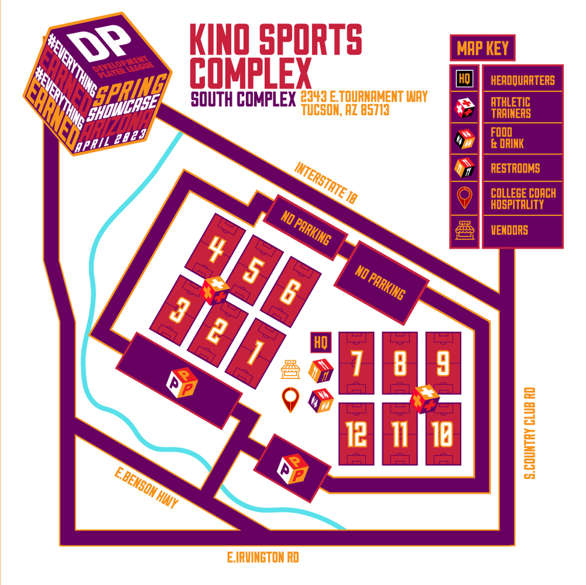In About 2 WEEKS, the #DPLAZ23 KICKS OFF 👟💥⚽🌵

As we Approach Tuscon, we'd like to introduce our #DPLNATION to the North &amp; South Kino Sports Complex, where our Teams will be FACING OFF ⚔️

Please Visit events.dpleague.org for all your Tuscon Needs! 🌐🖥️
