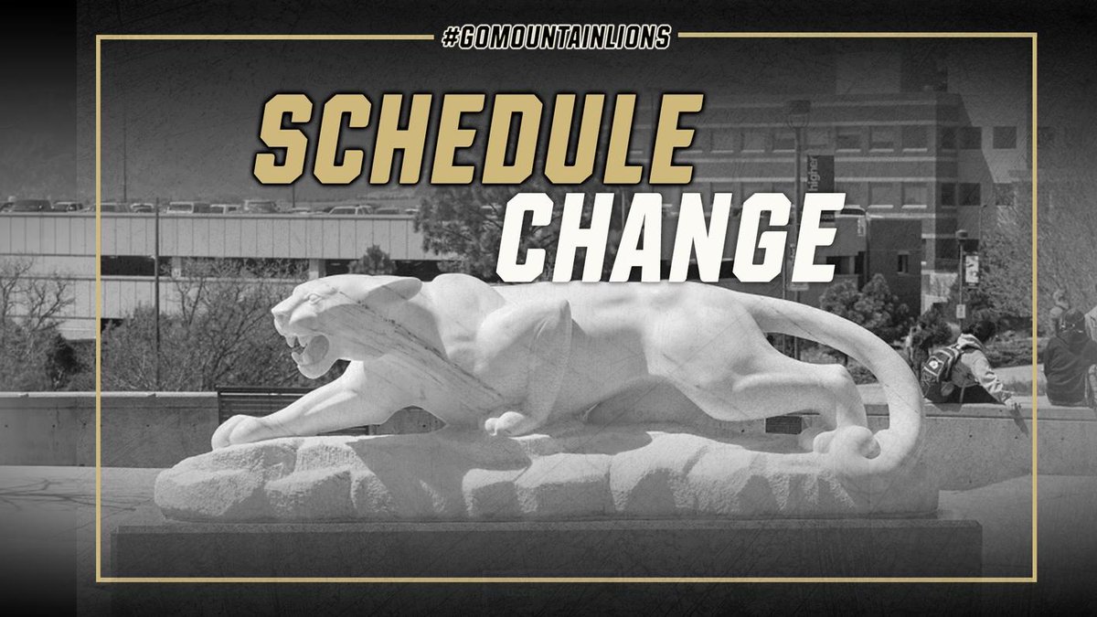 🚨 SCHEDULE CHANGE🚨

Due to forecasted rain and storms expected to hit Colorado Springs late Friday afternoon, the @UCCSBaseball series opener vs. @NMHU_Athletics has been moved up to 1 p.m. on Friday.

#GoMountainLions #RMACbsb