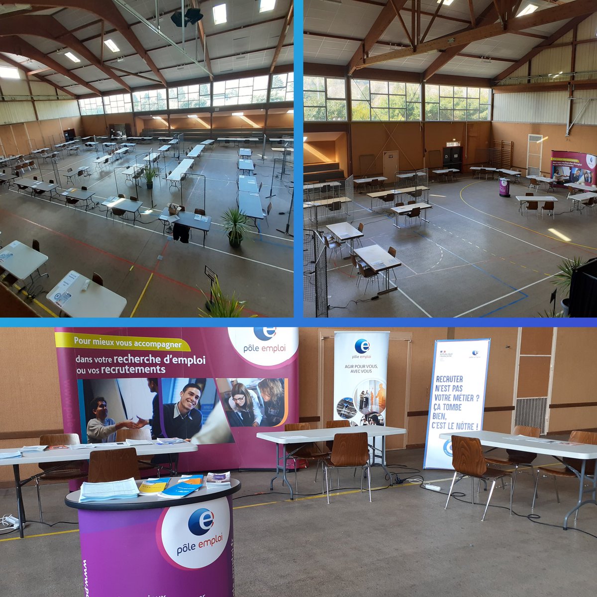 Tout est prêt pour vous accueillir demain, vendredi 14 avril de 9h à 19h au 1er forum orientation et emploi de #Masevaux (68)
Les equipes de @poleemploi_GE au plus prêt des territoires, avec nos partenaires : Mairie, Communauté de Communes, <a href="/mlthurdoller68/">ML Thur Doller</a> et <a href="/Capemploi_/">Cap Emploi</a>