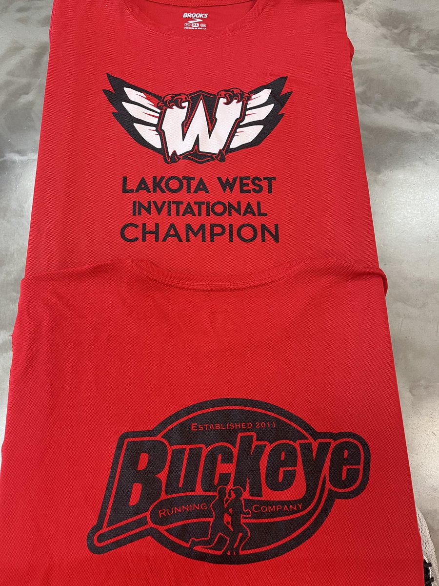BuckeyeRun's tweet photo. We are the proud sponsor of the Lakota West Track Invitational. Take a look a these beautiful tech tees each event 🏆 winner will receive. Best of luck! https://t.co/oMO3cDubsS