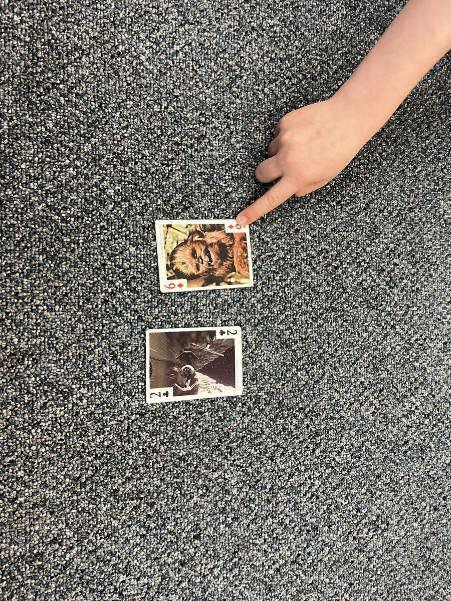 ms_epton's tweet photo. We are using cards to help us practice subtraction. First we identify the “Boss” number (largest number) and subtract the smaller number for the answer!
Face cards are 10 and Aces are 1.
A fun way to practice at home! https://t.co/vDlvxf3j9T