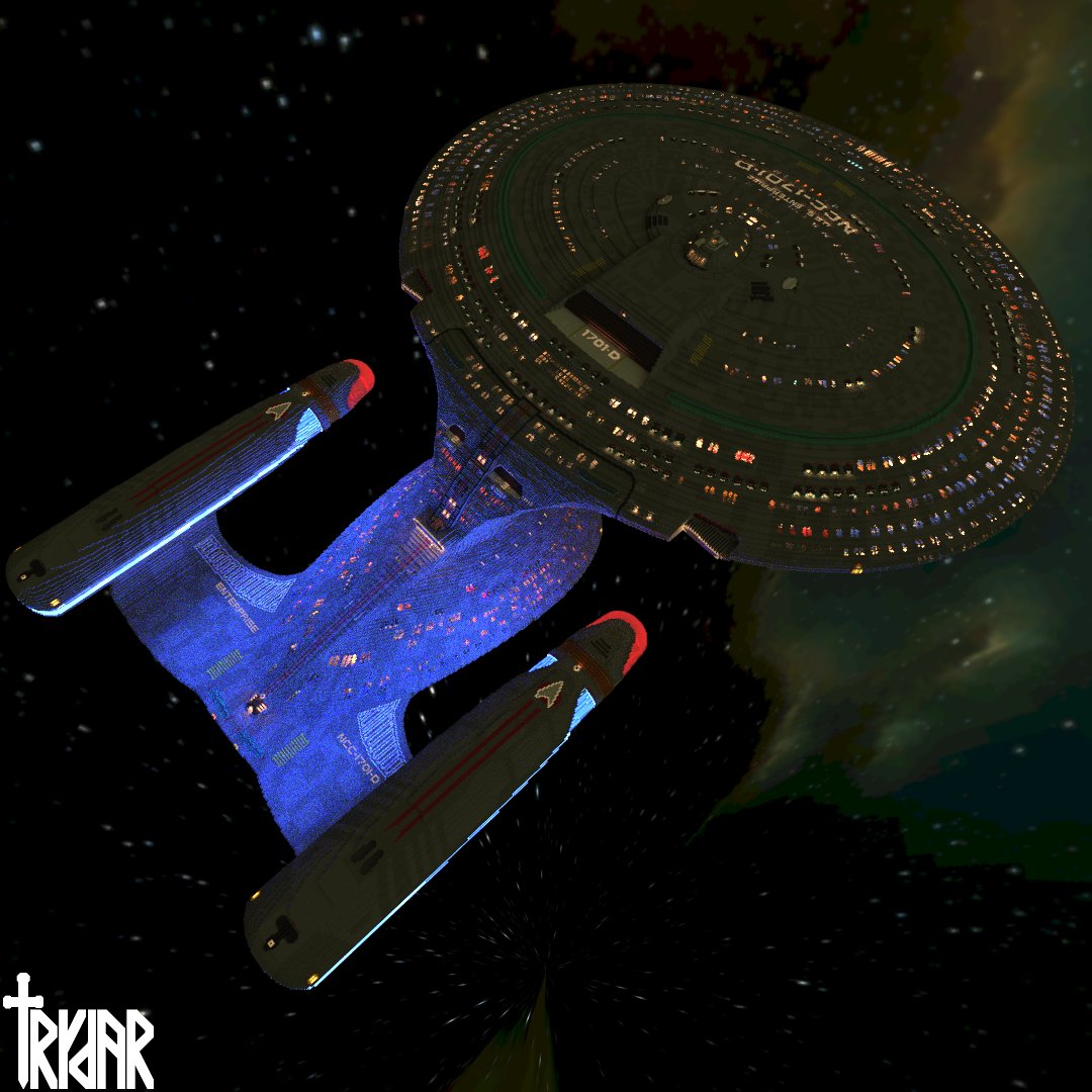 trydar9k's tweet photo. "you treat her like a lady, and she'll always bring you home." - Dr. Leonard McCoy

now if you will excuse me, I need to go find out who is cutting these onions... 🥺

not my build, I just made the render here .
#minecraft #enterpriseD #startrekpicard #enterprise https://t.co/urrICDdky8