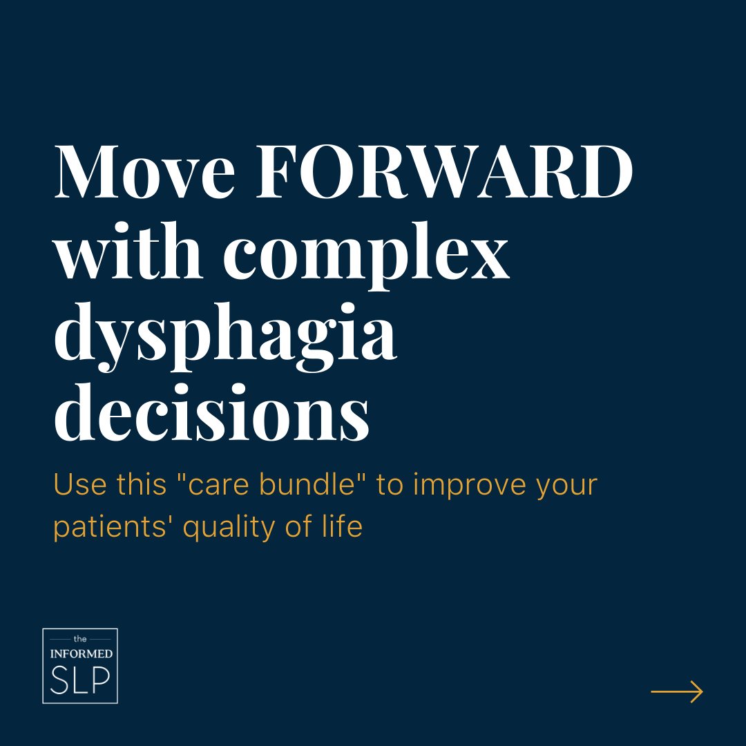 TheInformedSLP's tweet photo. Members can read more about the "care bundle" called FORWARD at https://t.co/jOO5r764bx
The research:
Sommerville et al. (2022). https://t.co/gLgpfMbjMu
#informedSLP #dysphagia #medSLP #SLPeeps https://t.co/pElwyPkI8c