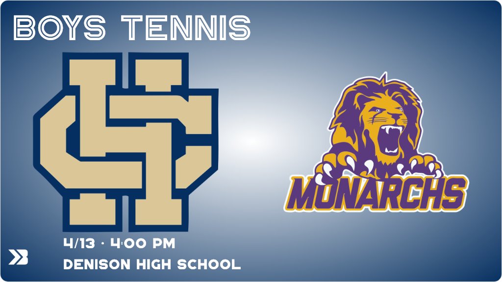 BHCS_Athletics's tweet photo. Boys Tennis (Varsity) Game Day! - Check out the event preview for the The Bishop Heelan Crusaders vs the Denison-Schleswig Monarchs. It starts at 4:00 PM and is at Denison High School. https://t.co/wHdxhi8VjD https://t.co/37pCw4ODjC