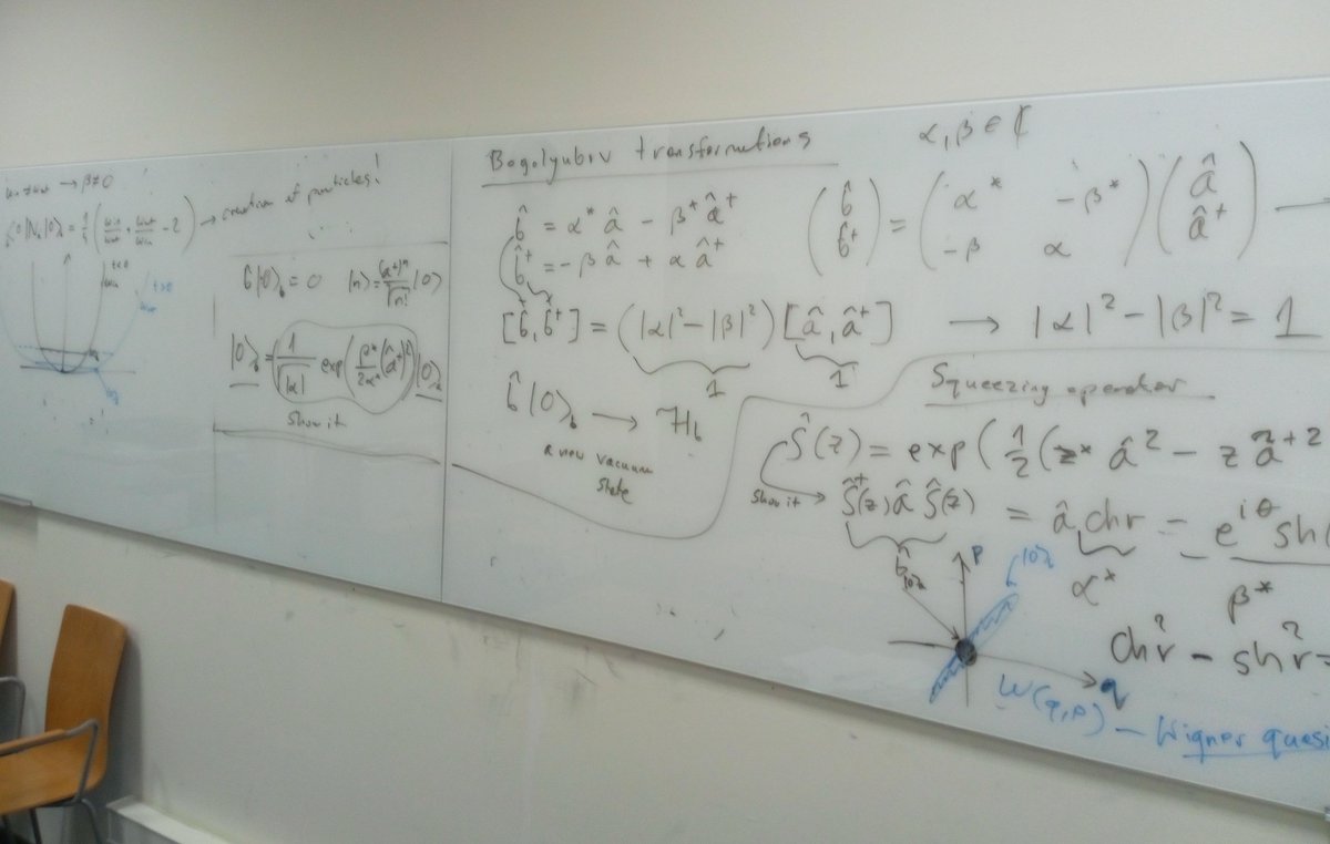 It gives me great pleasure to teach about Bogolyubov transformation and quantum particle creation. I cover this topic at the beginning of the discussion of quantum field theory on the curved spacetimes as a part of my Introduction to #Quantum #Gravity course. #QuantumGravity