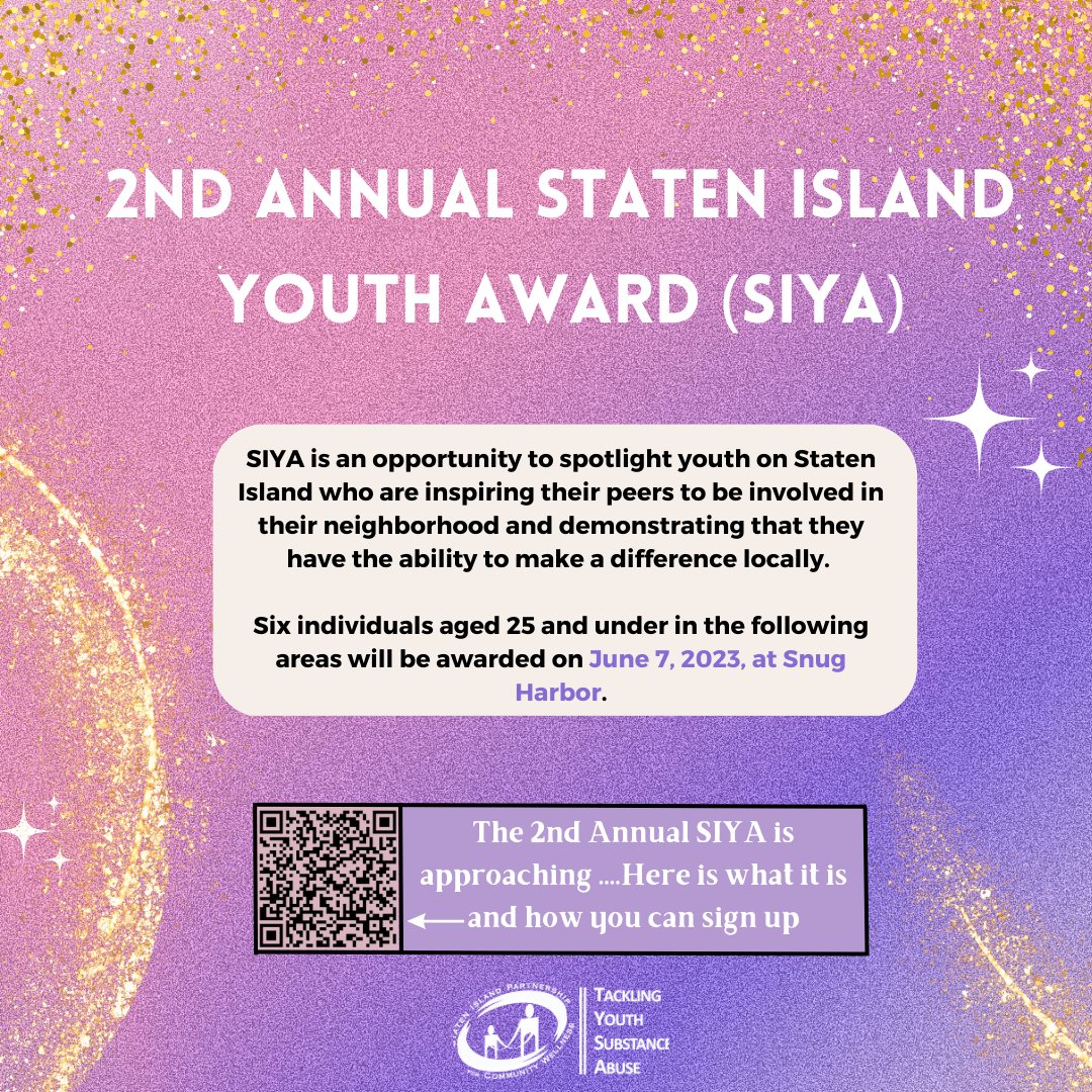 TYSAnetwork's tweet photo. We want to highlight young people on Staten Island that are doing great things in their communities. If you know a young person, 24 or younger, scan the QR code or check our bio! https://t.co/r0Mdd14M4n