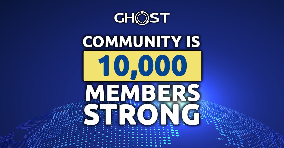 #GHOST team wanted to celebrate this very special milestone - 10,000 active members, achieved in a little over 1 year, thank you!🚀
But the show MUST go on😃📈
Claim your FREE JML #gNFT:
🔗ghostchain.io/avaxfreenft
#AirdropAlert #Airdrop #NFTGiveaway #NFTAirdrop #AirdropCrypto