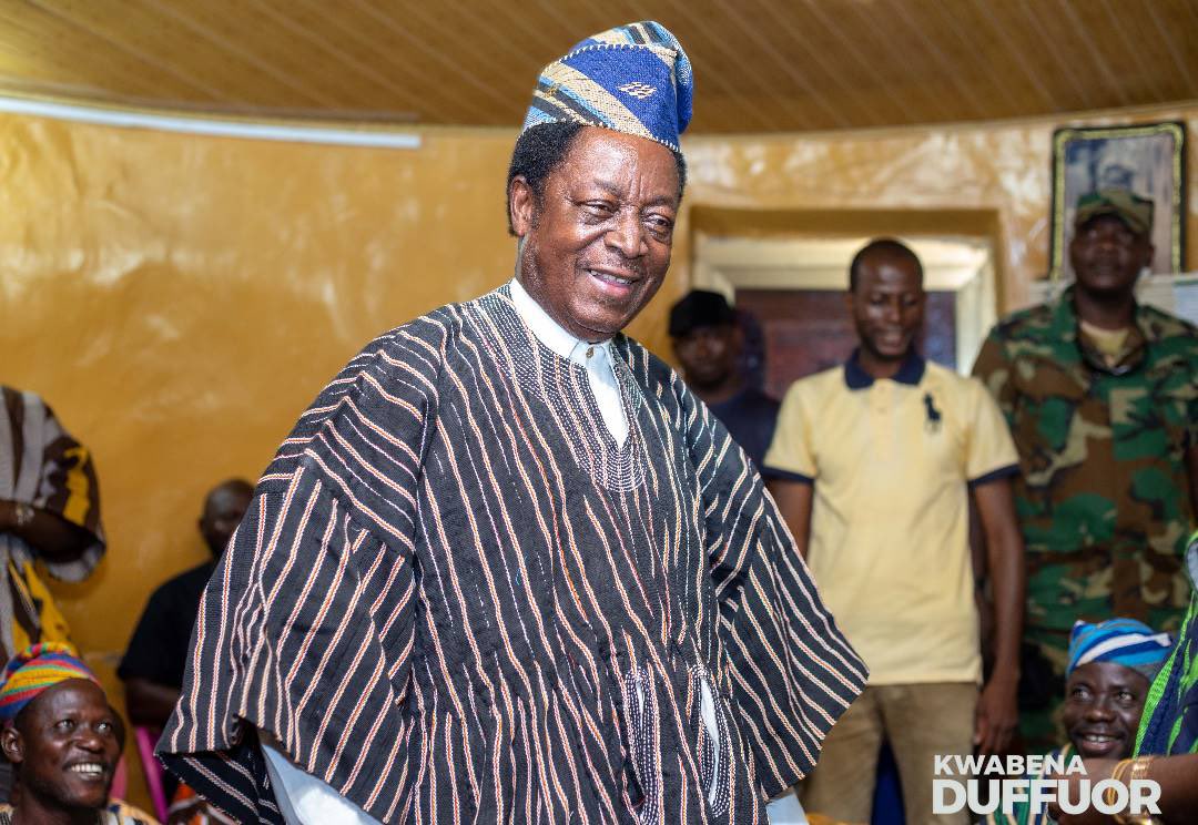 DrDuffuor's tweet photo. I had the great pleasure of paying a courtesy call on Yaa Naa Abubakari Mahama II the Overlord of Dagbon at his palace in the Northern Region earlier today. It was an honor to meet with him and discuss matters of mutual interest. I look forward to future engagements with Traditional Leaders across the length and breadth of our beloved nation for us to work towards a common goal of building a Better Ghana.