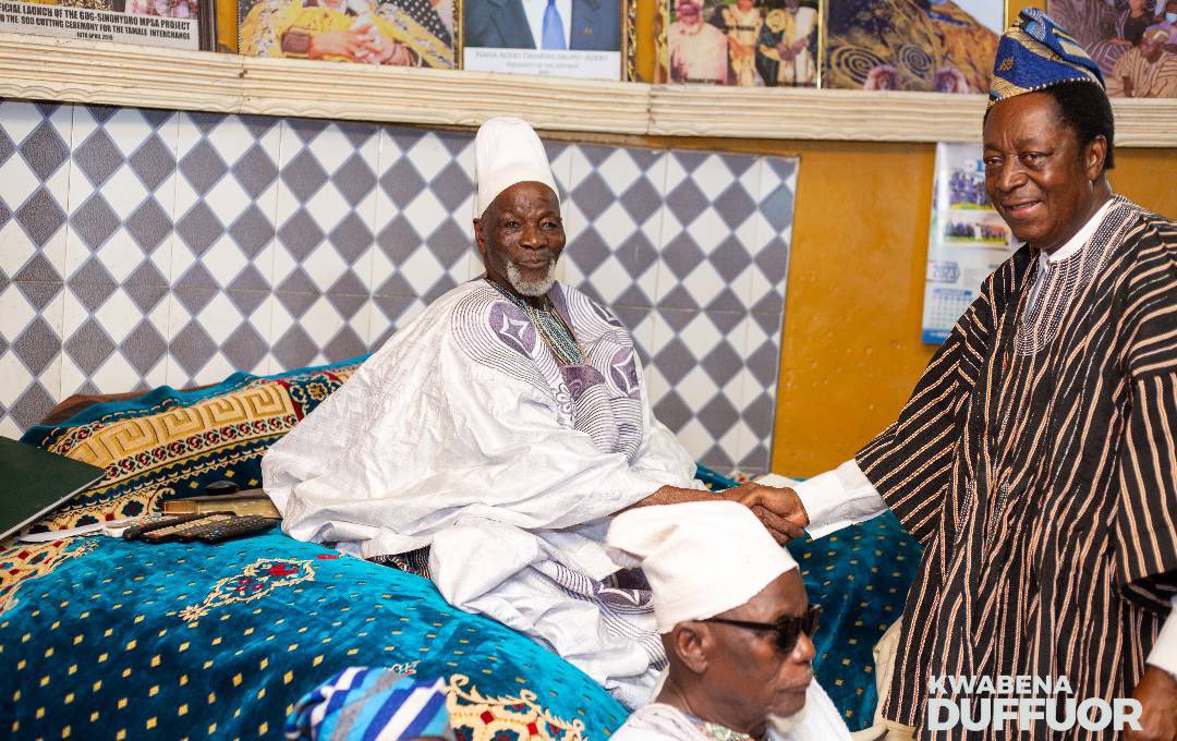 DrDuffuor's tweet photo. I had the great pleasure of paying a courtesy call on Yaa Naa Abubakari Mahama II the Overlord of Dagbon at his palace in the Northern Region earlier today. It was an honor to meet with him and discuss matters of mutual interest. I look forward to future engagements with Traditional Leaders across the length and breadth of our beloved nation for us to work towards a common goal of building a Better Ghana.