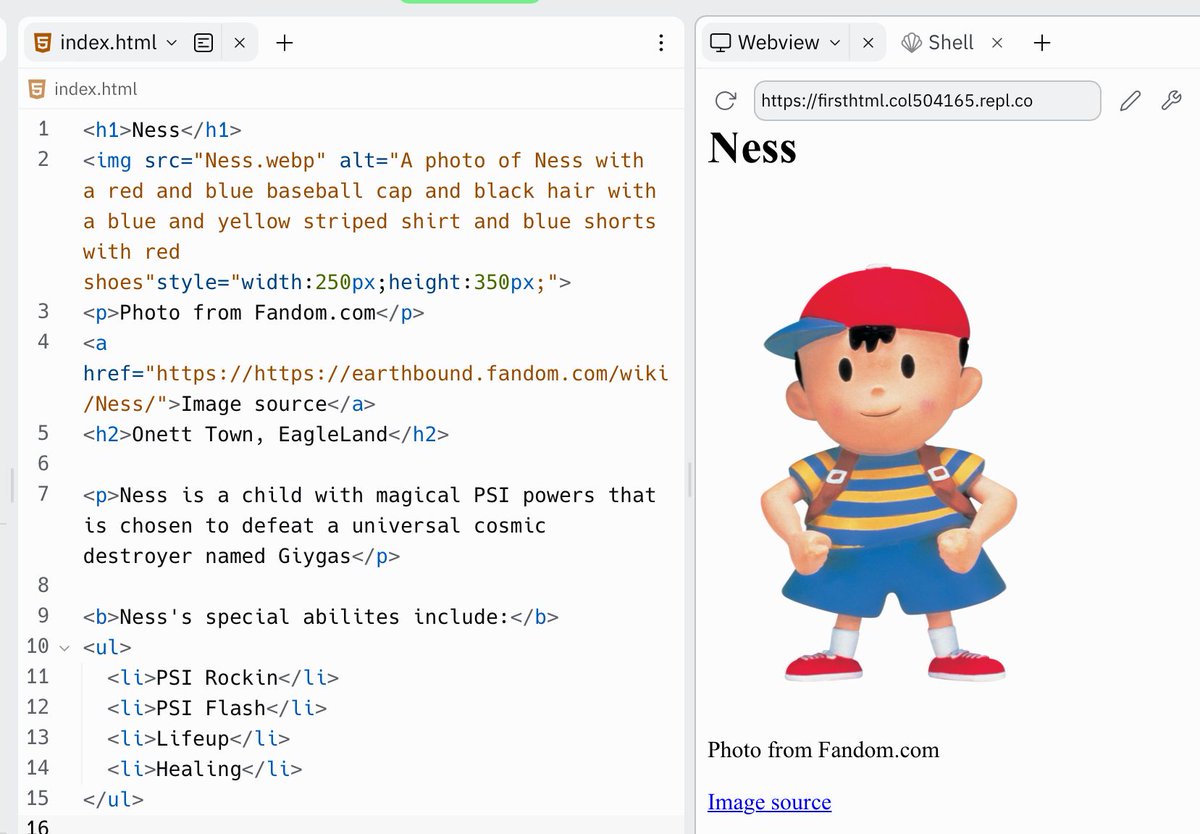 BerriosVRE's tweet photo. @EastviewMS media artists are learning how artists use the web to promote their art. Ss are promoting their fav character while learning HTML. Today we learned about the importance of the alt text attribute for screen readers &amp;&amp; they took this seriously. #accessibility  #wpProud https://t.co/l68GWMyig0