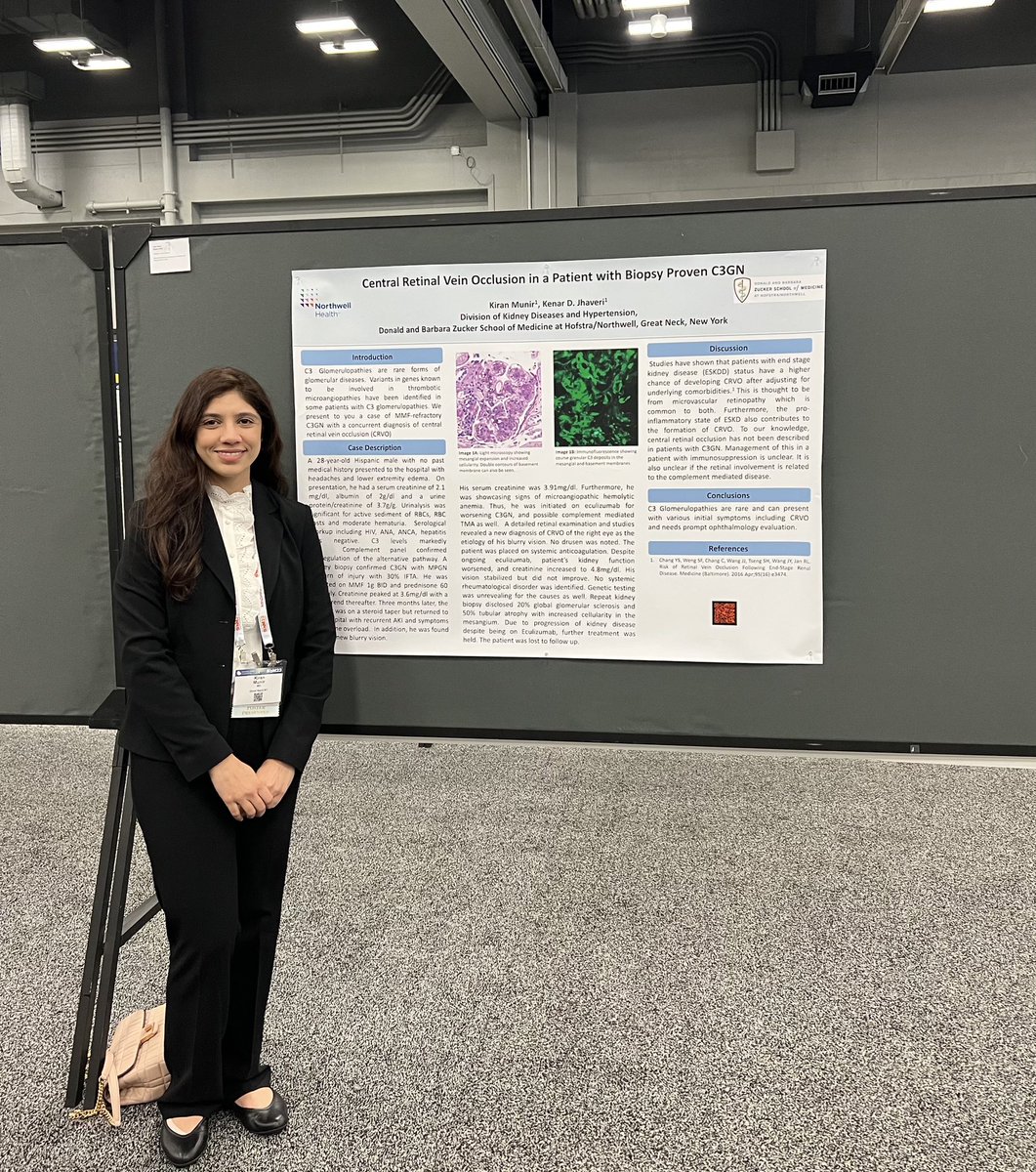 HofstraKidney's tweet photo. Poster presentation by our amazing renal fellow @KiranMunir14
#scm23 https://t.co/dBs0KSLbPz