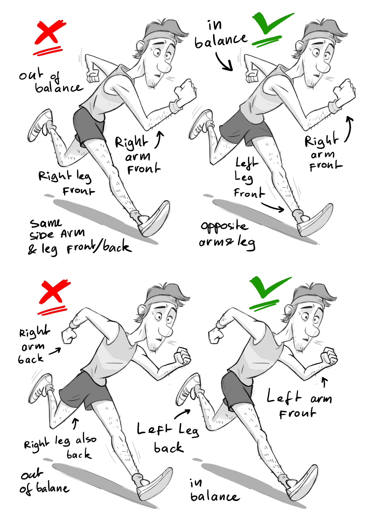 Dynamic Pose Reference - Three people running | PoseMy.Art