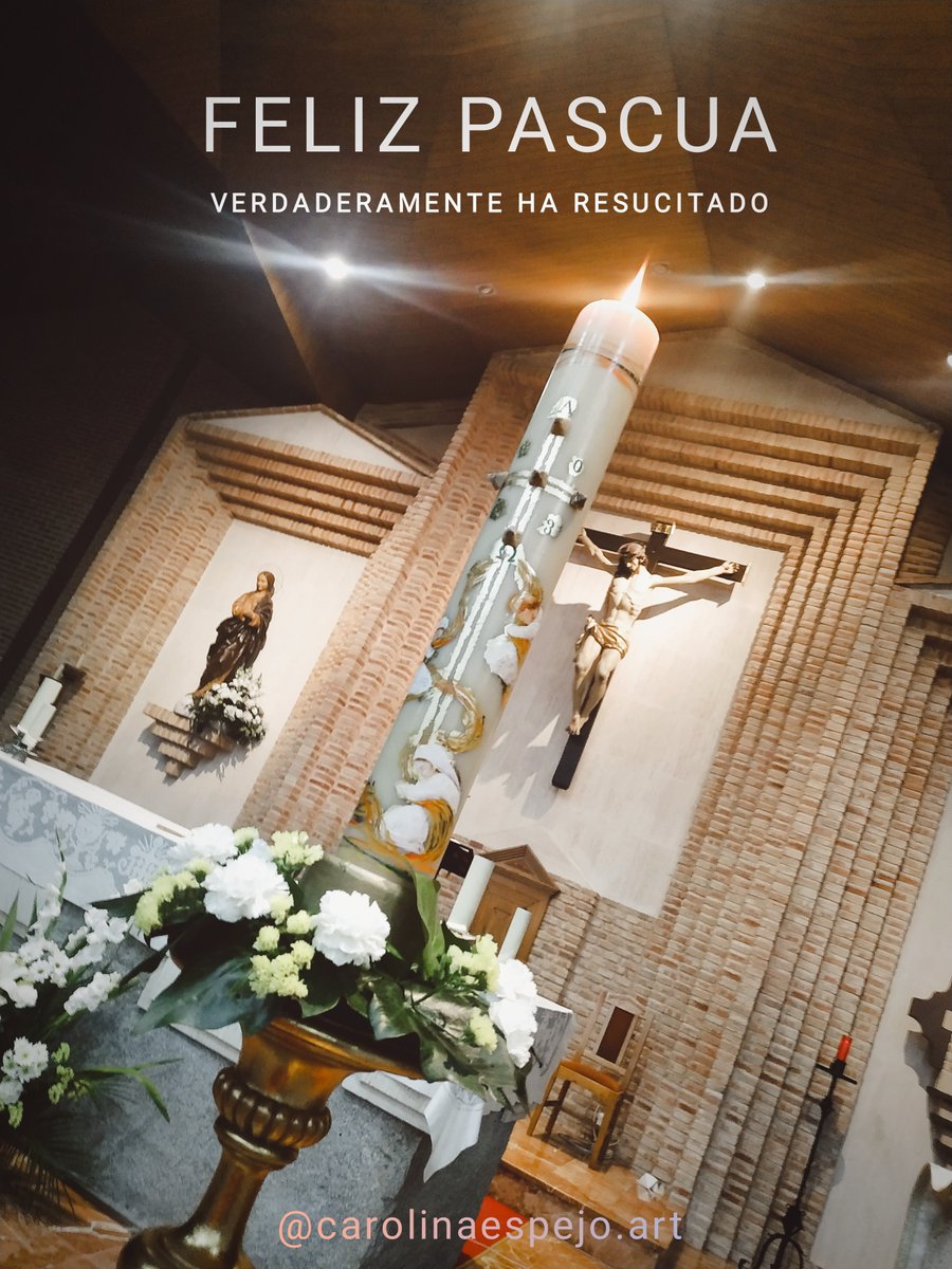 karossah's tweet photo. ¡Alegraos! ¡María! ¡Arde nuestro corazón! ¡Paz a vosotros!...
La semana de Pascua es mi favorita. 
Todos los años tengo la suerte de pintar el Cirio Pascual y poner mi granito de arena a la celebración.
Gracias a Iesu Communio por esos dibujos.
Esta Luz nos señale ¡Es el Señor! https://t.co/bwsxP4hvug