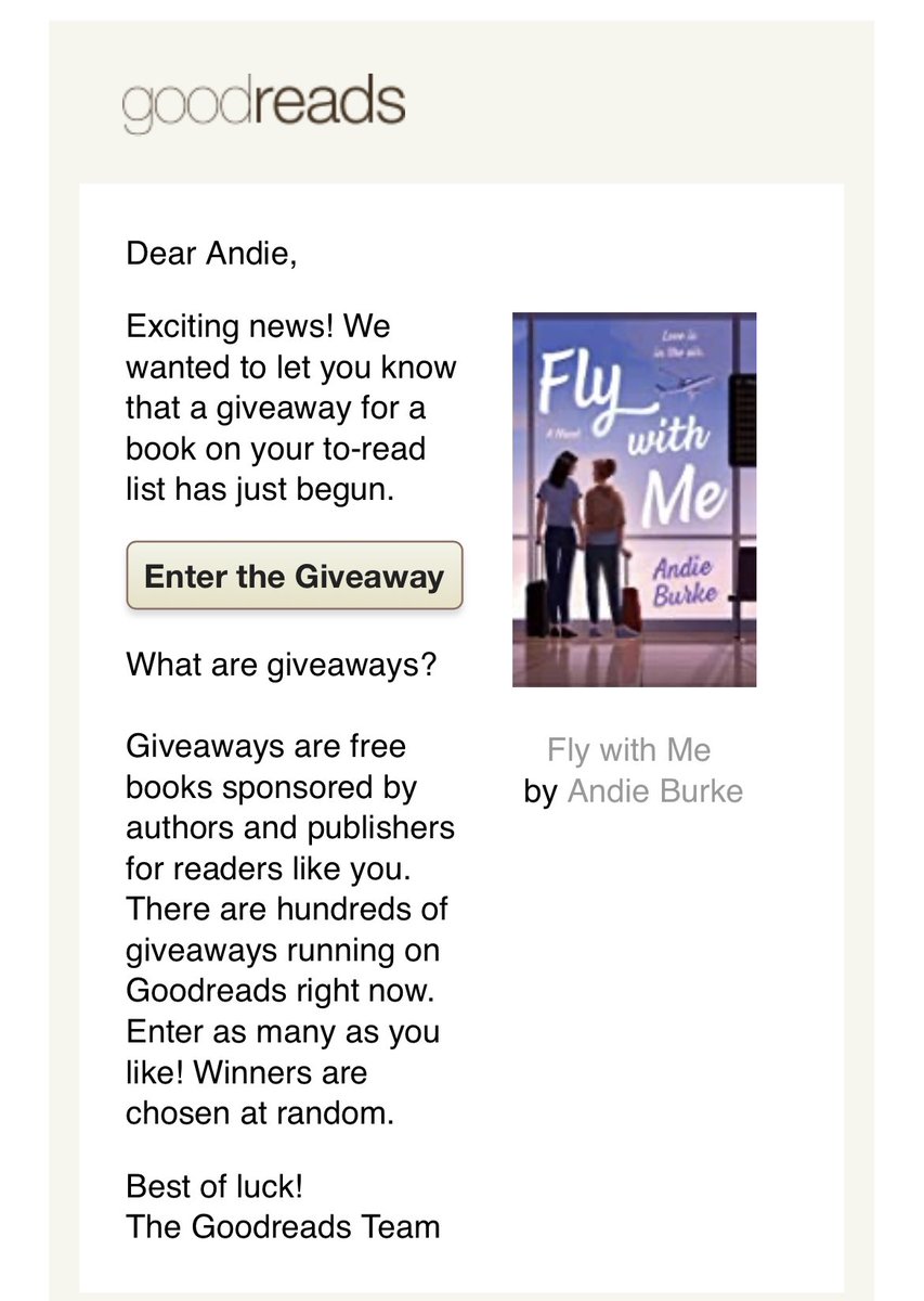 Always surreal to wake up to an e-mail featuring my book. 🥹 So excited there’s another ARC giveaway happening right now! Goodreads link in my bio. ☺️