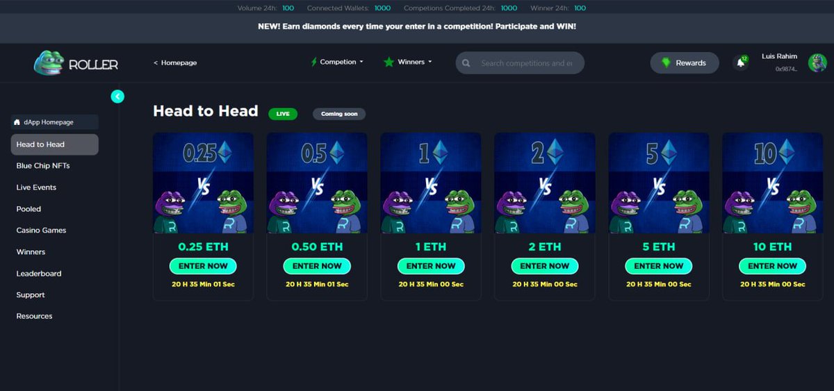roller_app's tweet image. Exciting news, #RollerCrew! 

Our RollerApp Head 2 Head betting contracts BETA launch is almost here! 

Our dev's have been working hard to provide you with an amazing product that meets all of your needs. 

Stay tuned for updates on the launch time! 

#RollerApp #BettingContrac