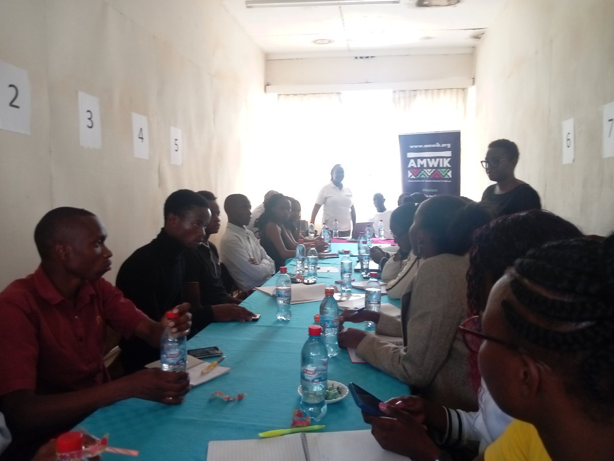 Attending training by <a href="/AMWIK/">Association of Media Women in Kenya</a>  at maseno university