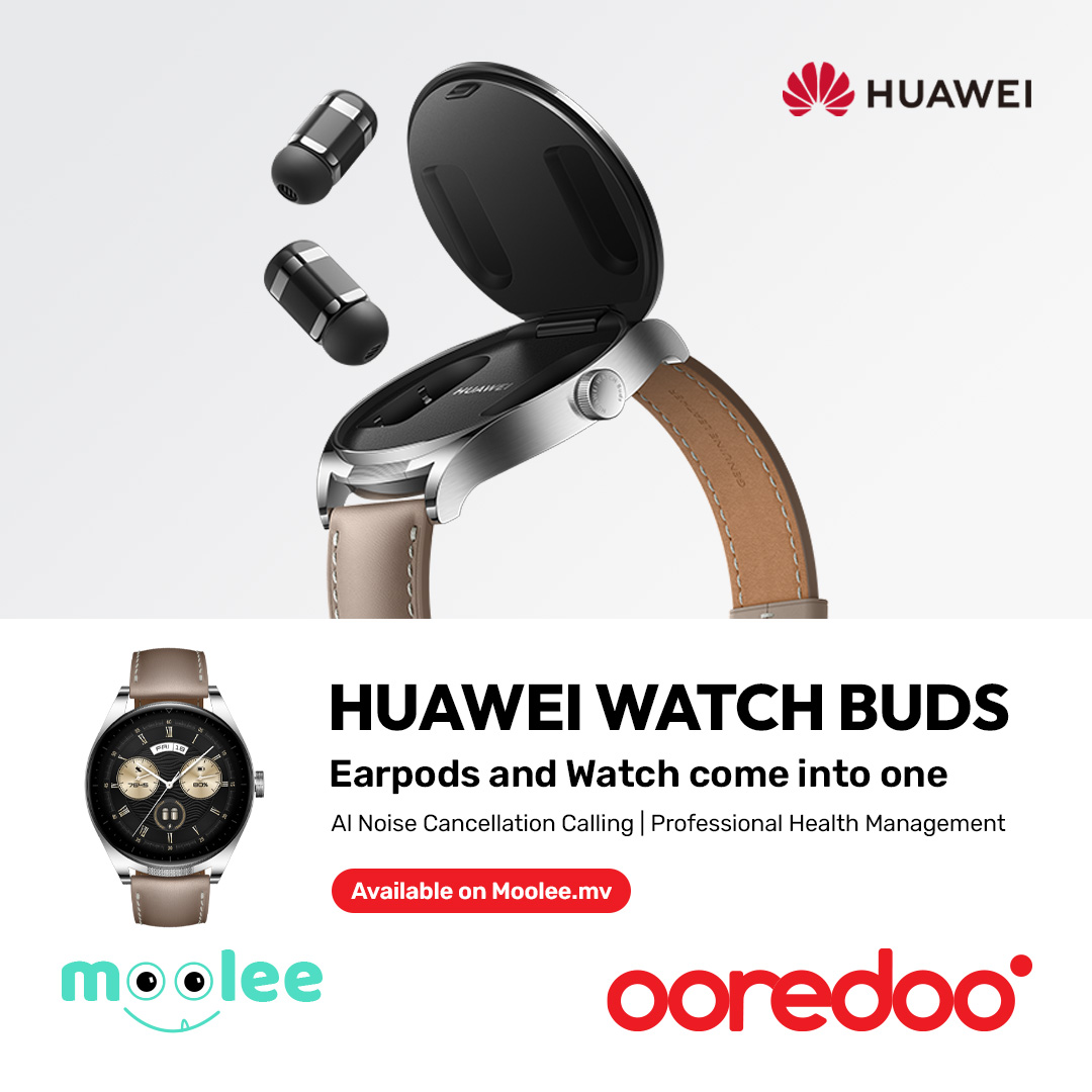 OoredooMaldives's tweet photo. Experience seamless connectivity and crystal-clear sound with the Huawei Watch Buds.

Get yours today and take your listening experience to the next level! 🎧🌟

Available now 👉 https://t.co/bcU4AfcovY https://t.co/aBGQ1xT8ss