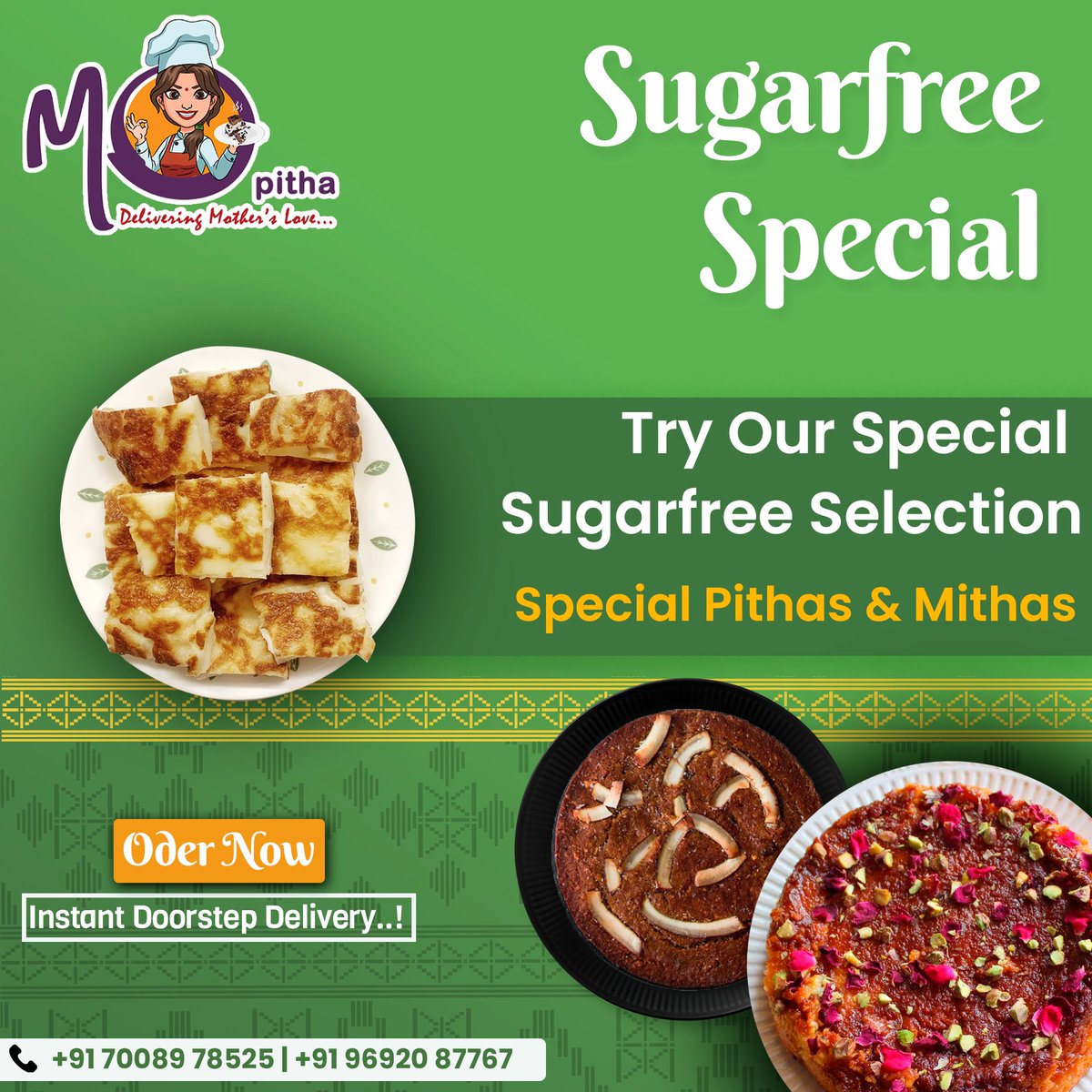 Mo_pitha's tweet photo. Hey Foodies, we have some amazing news🤩

Same taste, sugar free 👌🏻Try our delicious and unforgettable sugarfree Pithas today!! 

Place Your Orders 🛒👇🏻

#MoPitha #Sugarfree #OdiaCuisine https://t.co/47B2rjRmlp