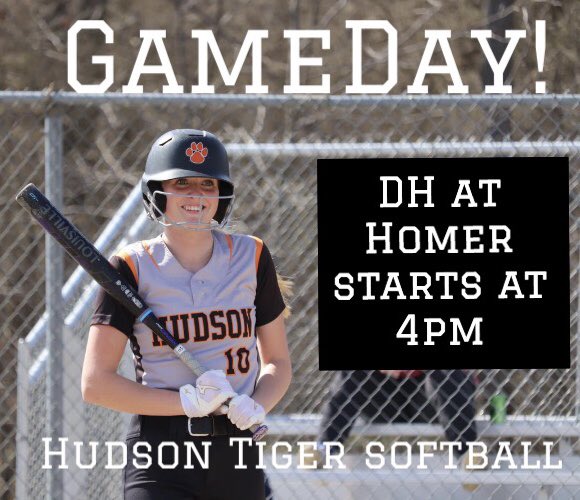 HudsonTigerSB's tweet photo. It’s GAMEDAY!! We are smiling about another gorgeous day to play a game we love! Varsity team travels to Homer today for a double header starting at 4pm. Let’s Go Tigers! 🧡🖤🥎☀️

Pictured: Senior Pitcher, Lauren H. #10
📷 credit: Sarah C. https://t.co/atbTGqxCKe