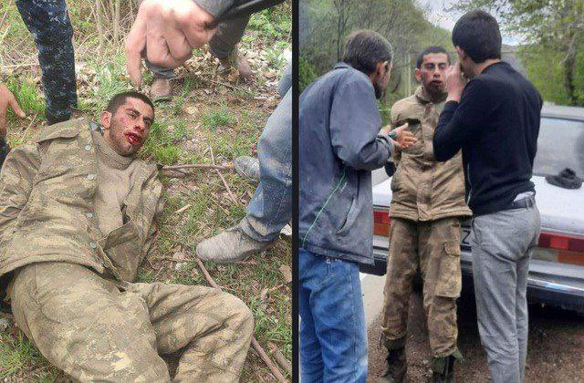Aykhanh's tweet photo. Servicemen of the Armed Forces of #Azerbaijan, gone missing days ago in the direction of Shahbuz district of #Nakhchivan, r detained by #Armenia. They were severely beaten &amp; tortured. Such mistreatment is agnst #IHL, is totally unacceptable &amp; should be internationally condemned! https://t.co/K8mZbcMyRZ