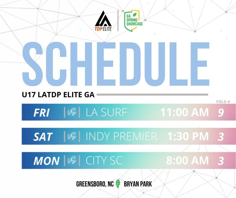 TaylorGriff182's tweet photo. SHOWCASE WEEKEND‼️‼️ Come watch us play in Greensboro, North Carolina! CHECK OUT OUR SCHEDULE👏👏 @LATDPElite https://t.co/hT8PqiDptj