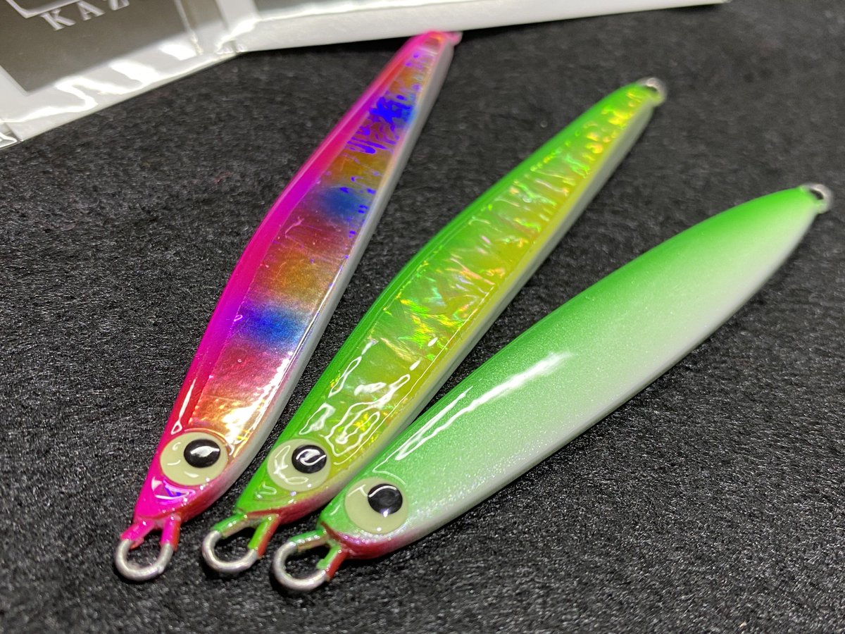 tanakacraft2021's tweet photo. kaz craft様より協賛品の方頂戴いたしました！
ハイクオリティなジグにステッカーと提供していただきました！
ありがとうございます！
#kazcraft
#タナカップ2 https://t.co/NRRJcrInBW