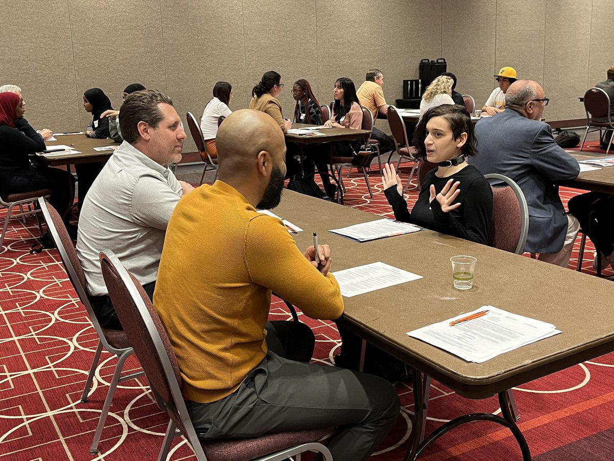 AchieveTC's tweet photo. The annual @stepupmpls mock interviews are underway this week, with real-life job interview experiences for 700+ Mpls youth in preparation for summer internships. Thanks to 200 dedicated volunteers for providing feedback and encouragement on interview and presentation skills! https://t.co/ksX0L9dQqu
