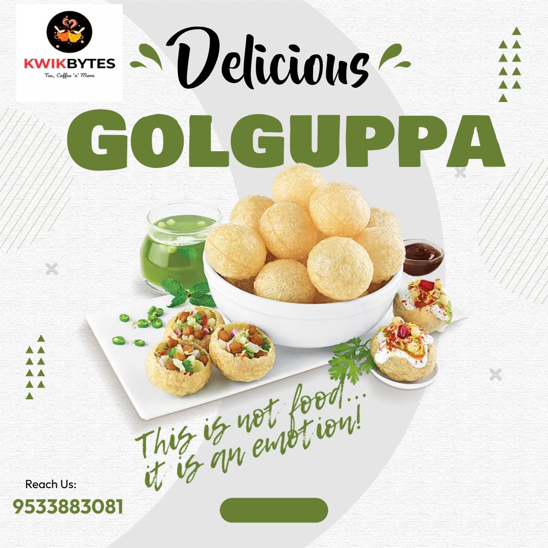 kwikbytes2017's tweet photo. ....and the wait is over....
Panipuri/Golguppa/Puchka - known by different names and simply yummlicious; not just a dish but an emotion you cannot describe in mere words!
Available now @KWIKBYTES 
#food #golguppa #panipuri #puchka #hyderabad #hyderabadfoodie #foodiesinhyderabad https://t.co/q8q1IHFwa8