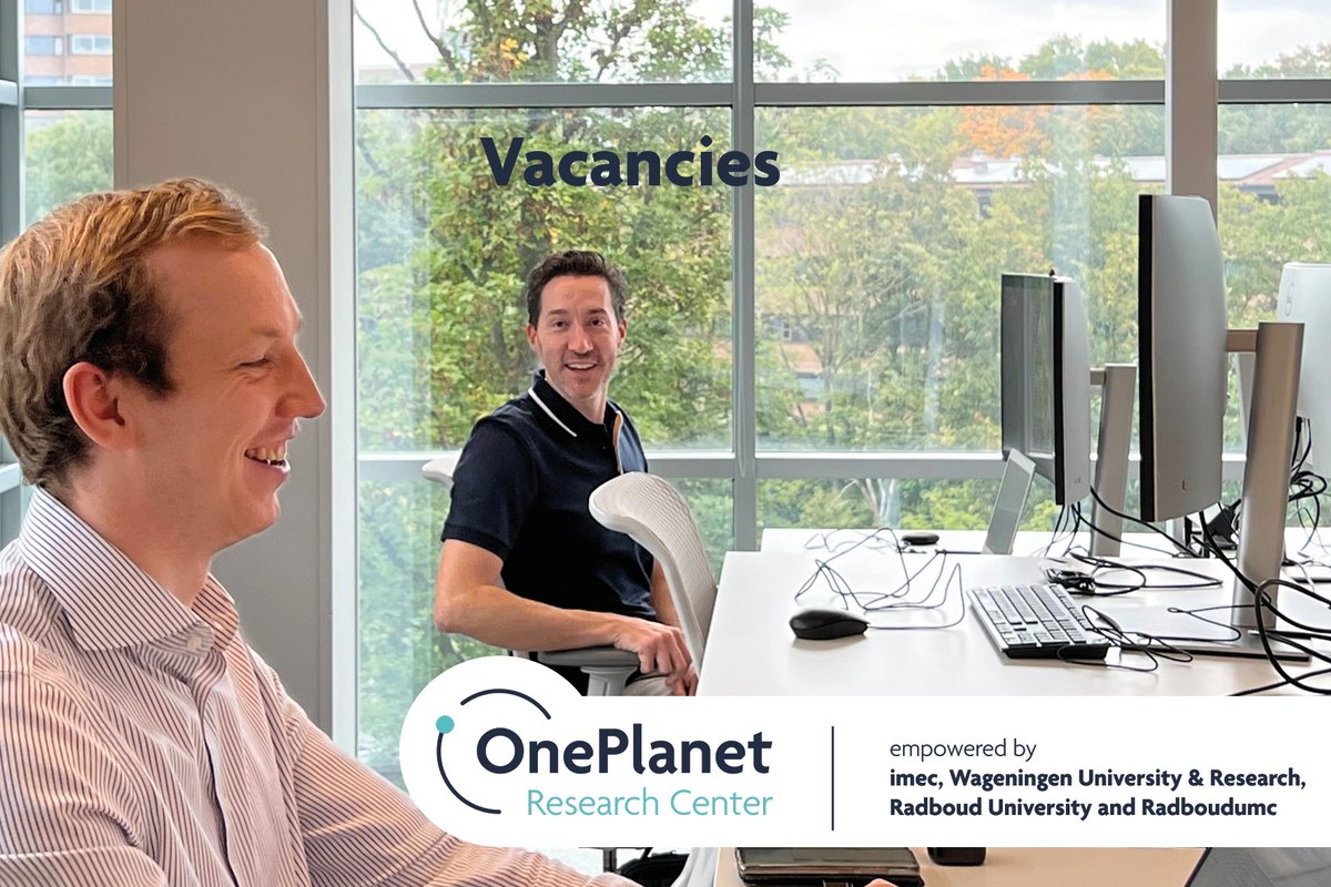 We are looking for an Environmental Data Scientist and a Data Engineer at our OnePlanet Research Center in Wageningen and Nijmegen. Read more and apply here: oneplanetresearch.nl/working-at/