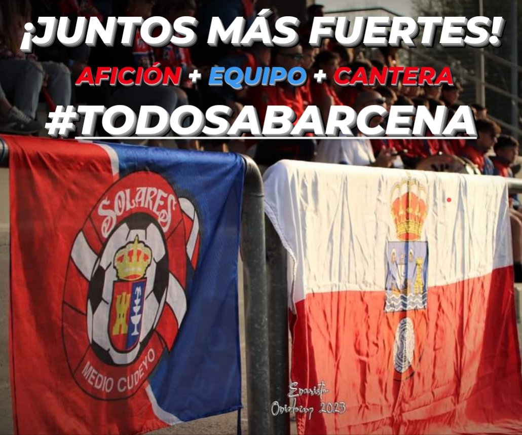 SDSolares1969's tweet photo. ‼️TODOS A BÁRCENA‼️

🫡 Afición, Cantera, Familia, Amig@s...¡Es vuestro momento!

🏟️ Vamos a dar color al Alpedre con nuestras 👕,🧣,🚩,📢...

🫂 Los nuestros te necesitan, juega una FINAL tú también!

#VamosSMC♥️💙 #SiSePuede #GOsolaresGO https://t.co/wGjwTinKBN