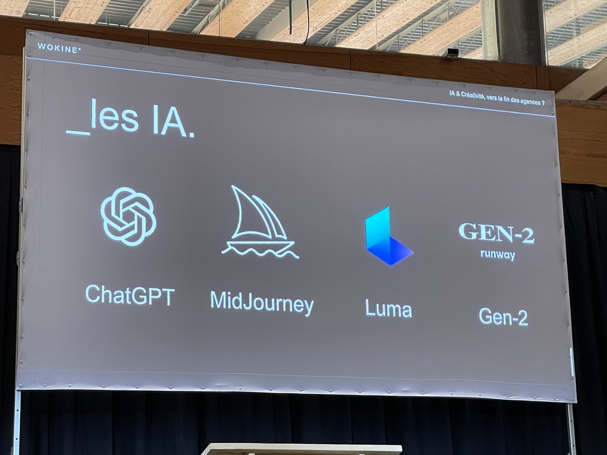 camillejourdain's tweet photo. IA et créativité, vers la fin des agences ?
Une conférence très attendue de @NicolasQuilliet, CEO de l’agence @wokine.
L’arrivée de ChatGPT signe la fin des agences de comm / digitale / créative ?
Spoil : Non.
Notez que cette conférence est réalisée grâce aux IA… 
#CEOD #Lille https://t.co/L7XsaPh5iK