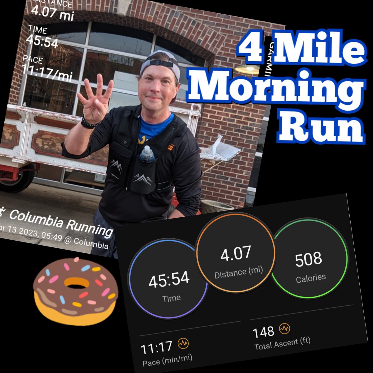 EricBorchert73's tweet photo. Got in a 4 mile run this morning before work on this beautiful Donut Thursday Morning! #donutthursday #donut #4milerun #runbeforework #willrunfordonuts #run #runner #running #runninggeek https://t.co/oDL6FBQ133