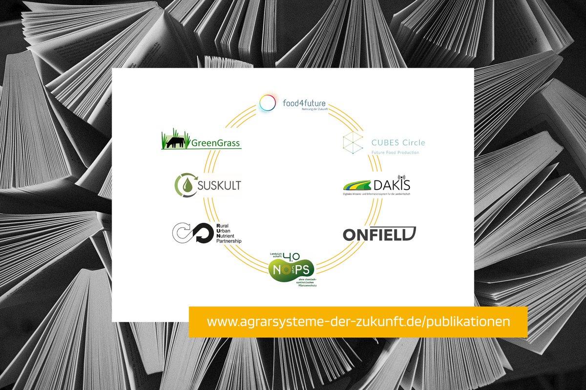 📚 11 neue #Publikationen verzeichnen wir von unseren Konsortien. Hier geht's zur aktuellen Publikationsliste: agrarsysteme-der-zukunft.de/publikationen #Agrarwirtschaft #Bioökonomie #SmartFarming #IndoorFarming #UrbanFarming #Stoffkreisläufe