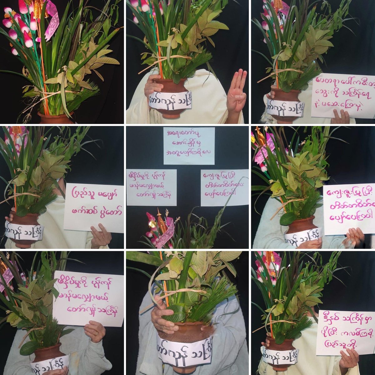 NantEiThandar's tweet photo. Young activists from #Hopong Twp, Southern Shan State, staged the #RevolutionaryThingyan on Apr13.
#2023Apr13Coup #WhatsHappeningInMyanmar https://t.co/OiHwH4vPE2