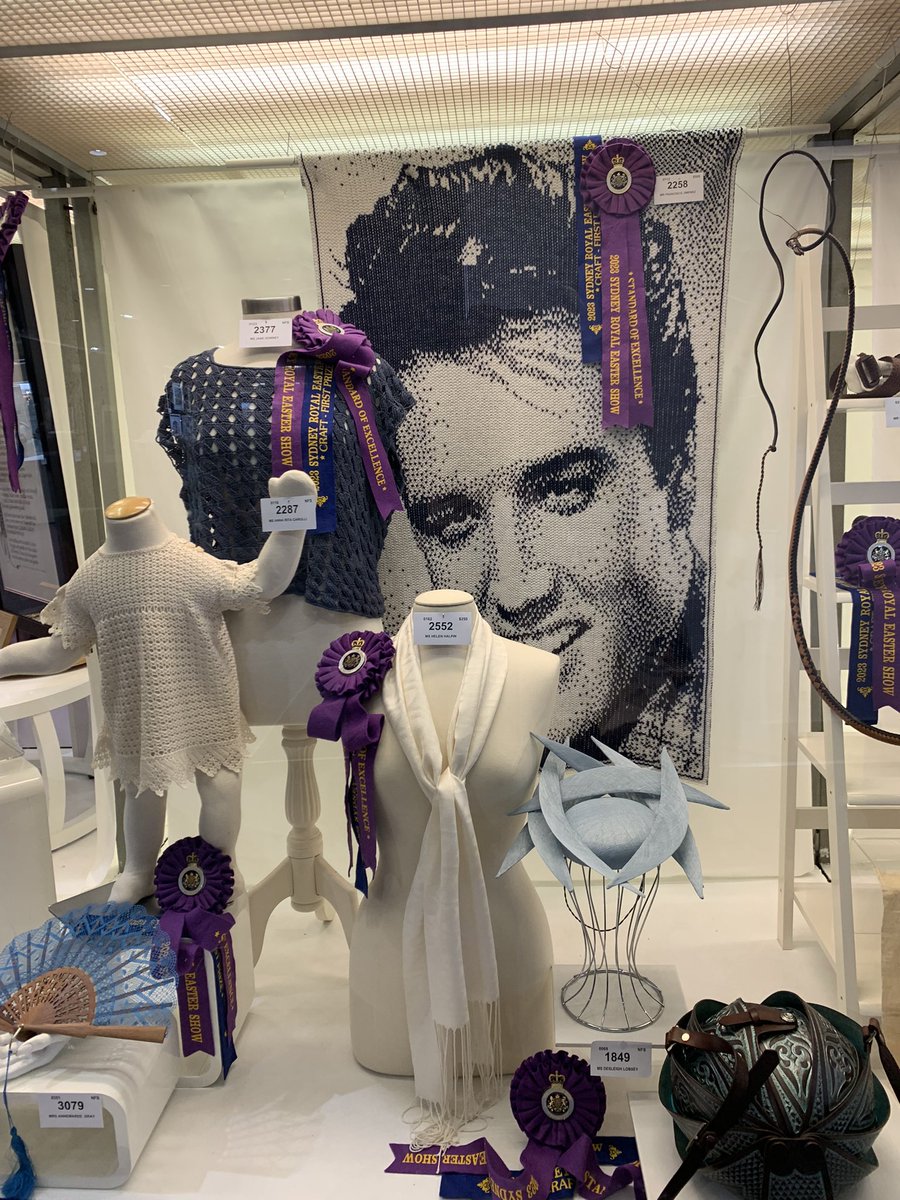 louiseddickson's tweet photo. @VisitGraceland Royal Easter Show Sydney craft pavilion 2023. https://t.co/q5s7TBTzXl