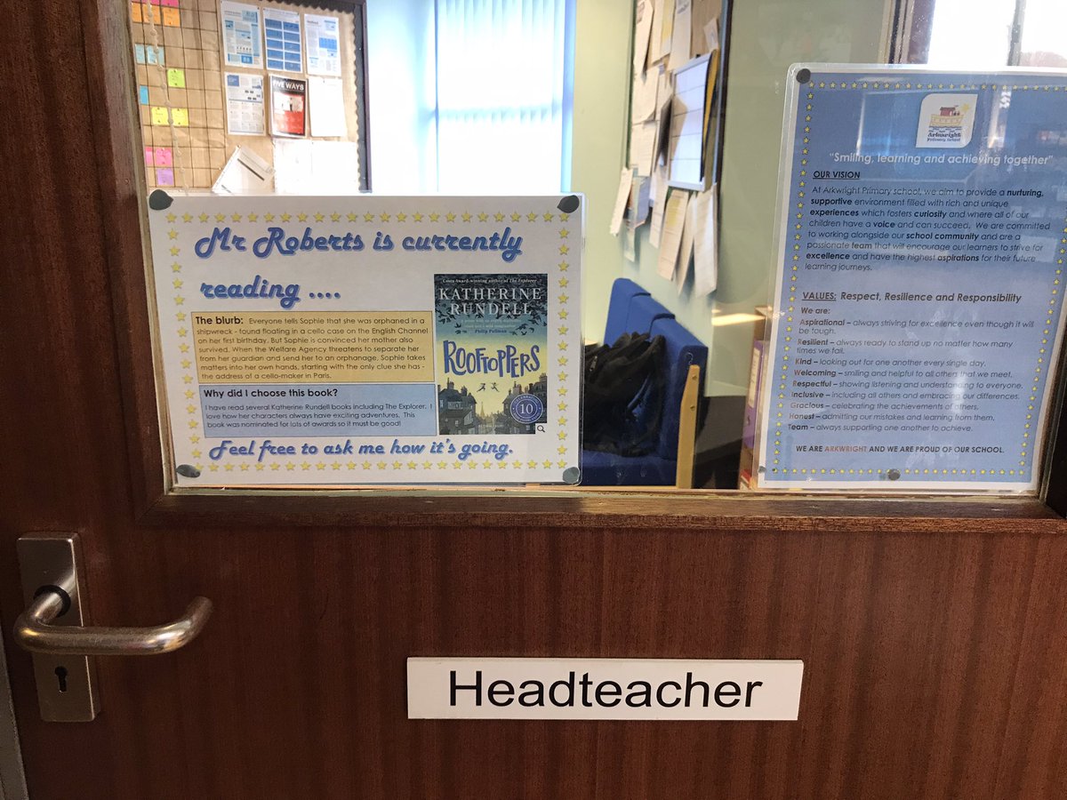 IanRoberts66's tweet photo. In to school today - updated my new reader @#rooftoppers by Katherine rundell. Looking forward to sharing with our pupils and trying to keep building a culture of reading for pleasure ๐ https://t.co/z9e6XBoi9q