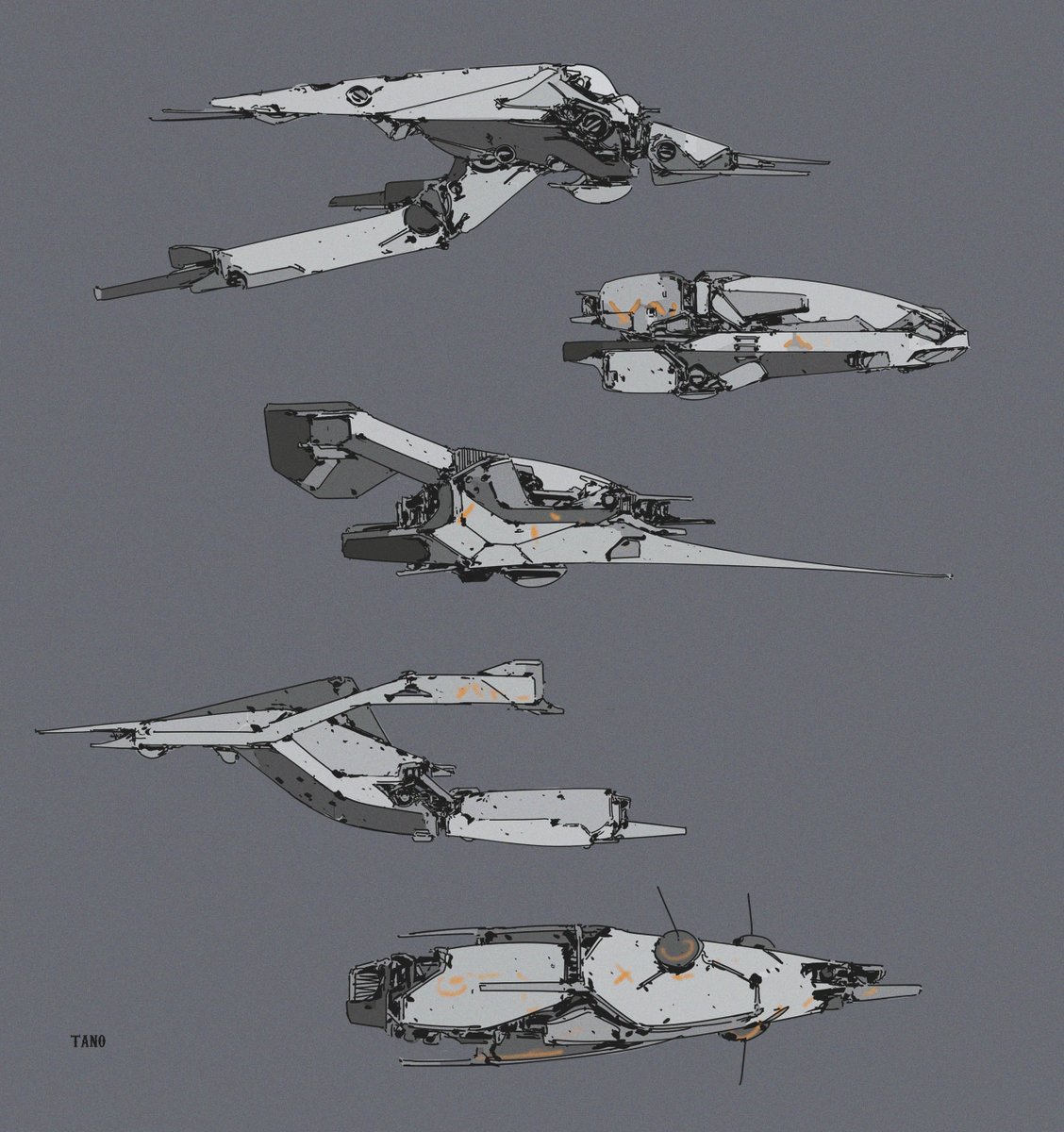 Ships for fun. 
#CLIPSTUDIO #vehicledesign #conceptart