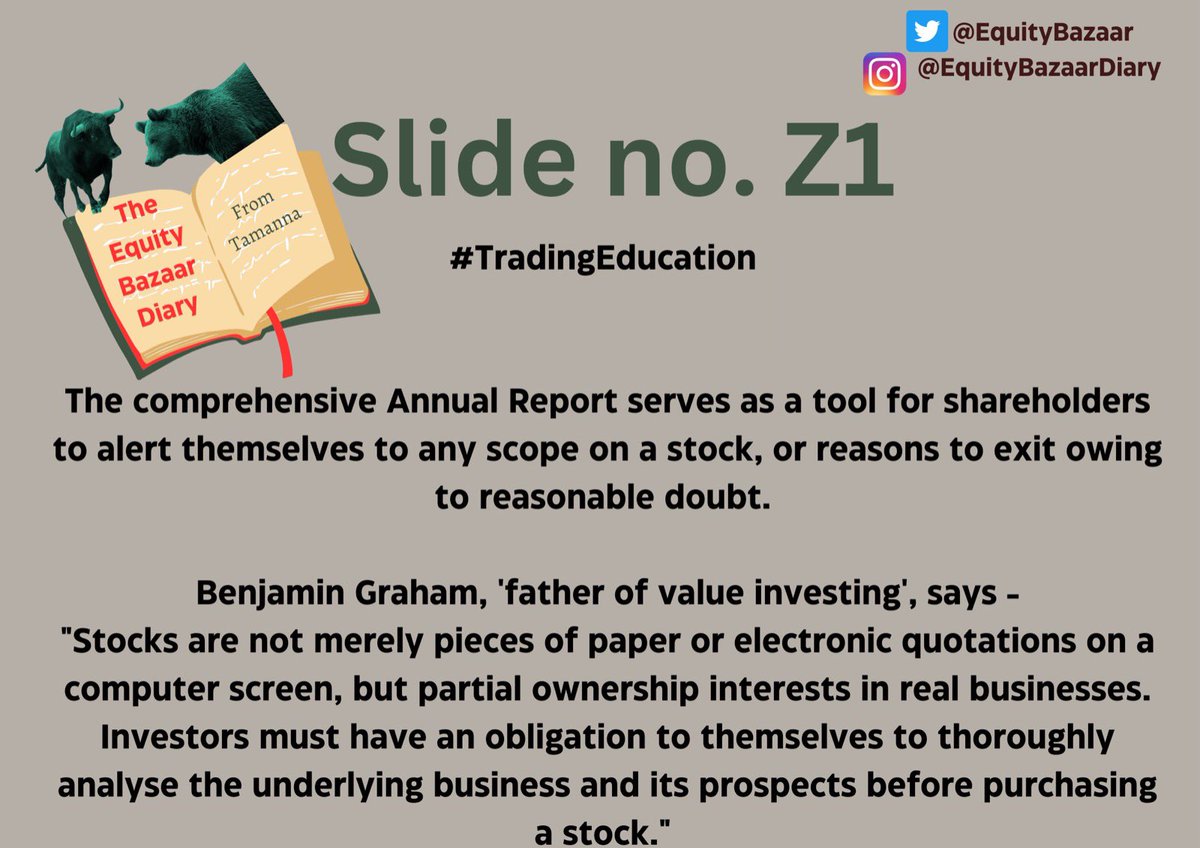EquityBazaar's tweet photo. The comprehensive report is generally well presented and organized. The emphasis is on accuracy though blind faith on the information provided is not necessary as it may not be entirely baring. Reading the Annual Report in detail will help you make a decision on the future… ctnd https://t.co/oxpDMi8Zo6