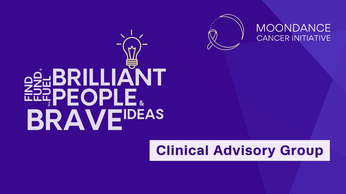 We are establishing a Clinical Advisory Group <a href="/MoondanceCancer/">Moondance Cancer Initiative</a>. 

If you're a clinician who shares our ambition to find solutions so that more people in Wales survive cancer we would love to hear from you!

More information here: moondance-cancer.wales/who-we-are/cli…