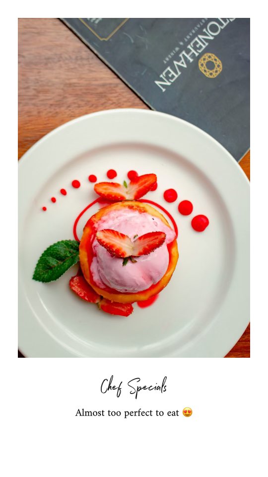 Stonehavenkla's tweet photo. 🧁😃 Is cake your happy place too?
You’ll definitely love this strawberry cheesecake cupcake off our chef specials dessert menu. #StonehavenSpecials #AprilSpecials #Dessert https://t.co/JICjVKEoPo