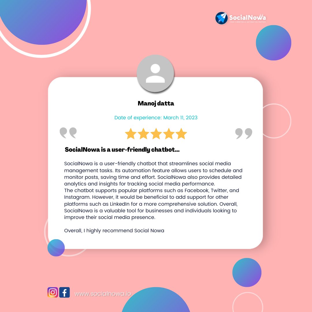 SocialNowa tweet media