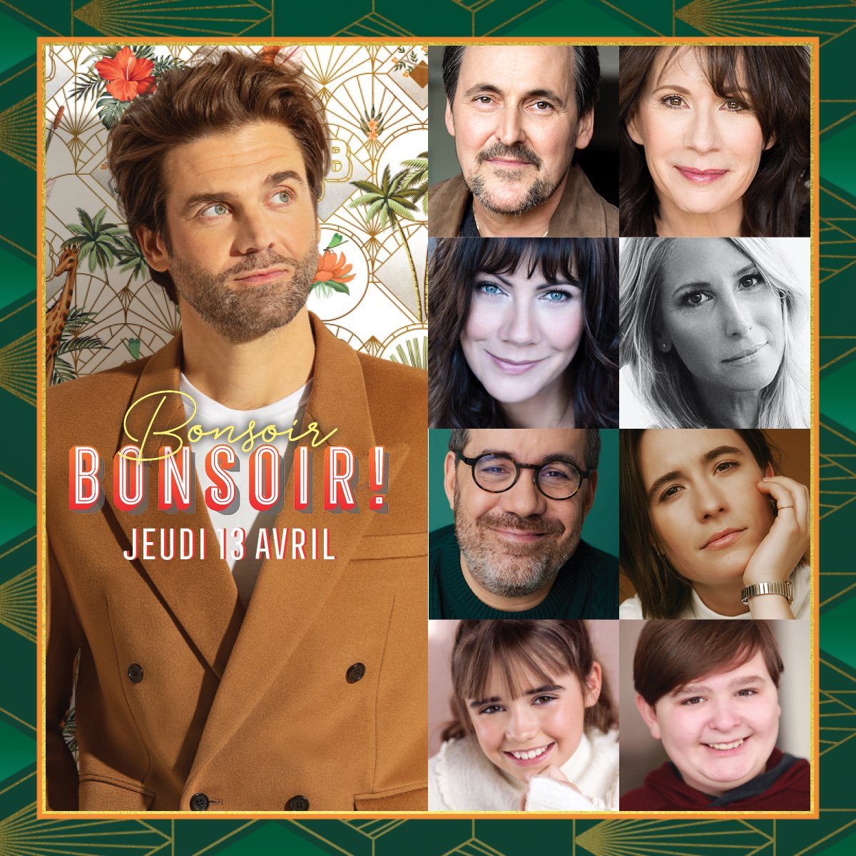 Bonsoir Bonsoir ! (@bonsoirbonsoir_) on Twitter photo Jeudi soir, pour la spéciale «Un gars, une fille», <a href="/jpwauthier/">jpwauthier</a> reçoit:
💛 <a href="/guyalepage/">Guy A Lepage</a> & Sylvie Léonard;
✨ Geneviève Brouillette, Mahée Paiement & Camille Léonard;
😀 <a href="/jsgirard/">JS Girard</a>;
📺 et nos critiques Florence Pilotte et Joey Bélanger
#BonsoirBonsoir
—🕘21h📺<a href="/icirctele/">ICI RC Télé</a>— Jeudi soir, pour la spéciale «Un gars, une fille», <a href="/jpwauthier/">jpwauthier</a> reçoit:
💛 <a href="/guyalepage/">Guy A Lepage</a> & Sylvie Léonard;
✨ Geneviève Brouillette, Mahée Paiement & Camille Léonard;
😀 <a href="/jsgirard/">JS Girard</a>;
📺 et nos critiques Florence Pilotte et Joey Bélanger
#BonsoirBonsoir
—🕘21h📺<a href="/icirctele/">ICI RC Télé</a>—