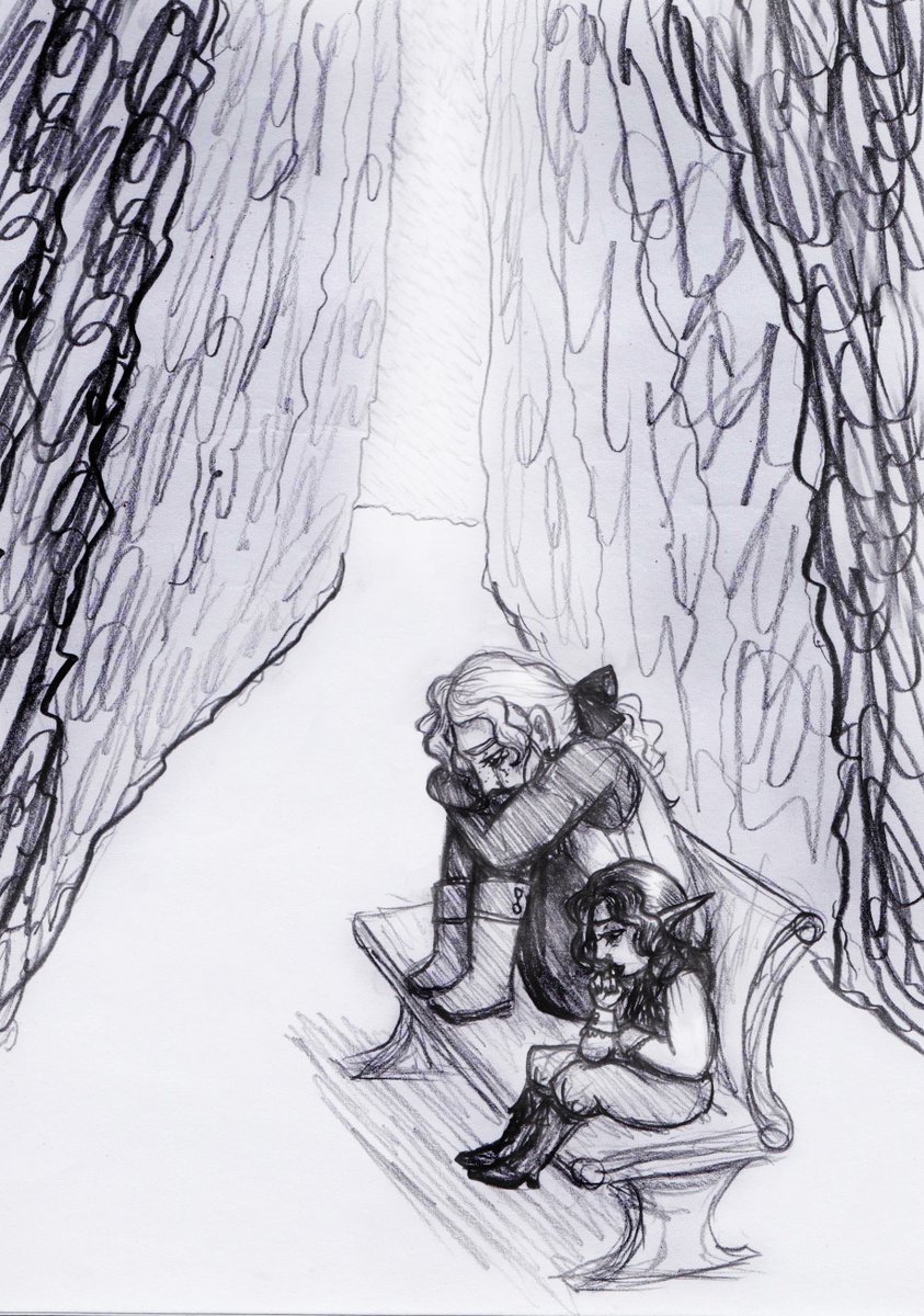 DnDSnapshots's tweet photo. Let the mask off, let the exhaustion be felt.
#DnD #RnR #RegencyAndRuin #SelBen #MyArt https://t.co/cI9TL7U2dg